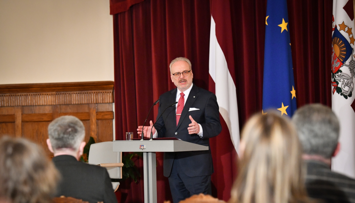 01042022_Valsts prezidents Egils Levits konferencē par vēstures politiku.