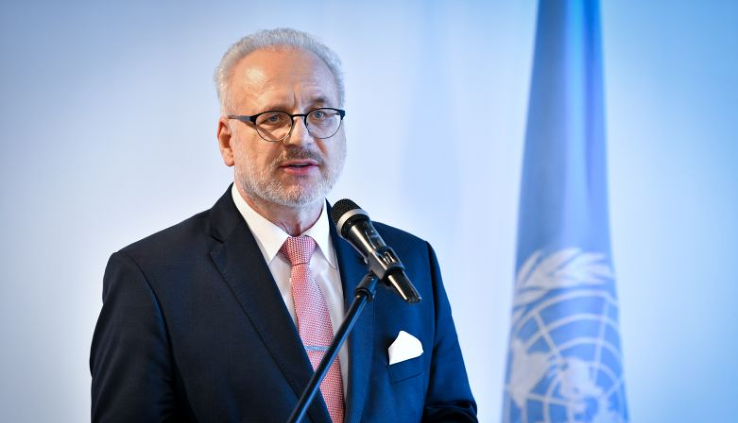 Valsts prezidenta Egila Levita uzruna izstādes “Baltiešu aicinājums Apvienotajām Nācijām” atklāšanā