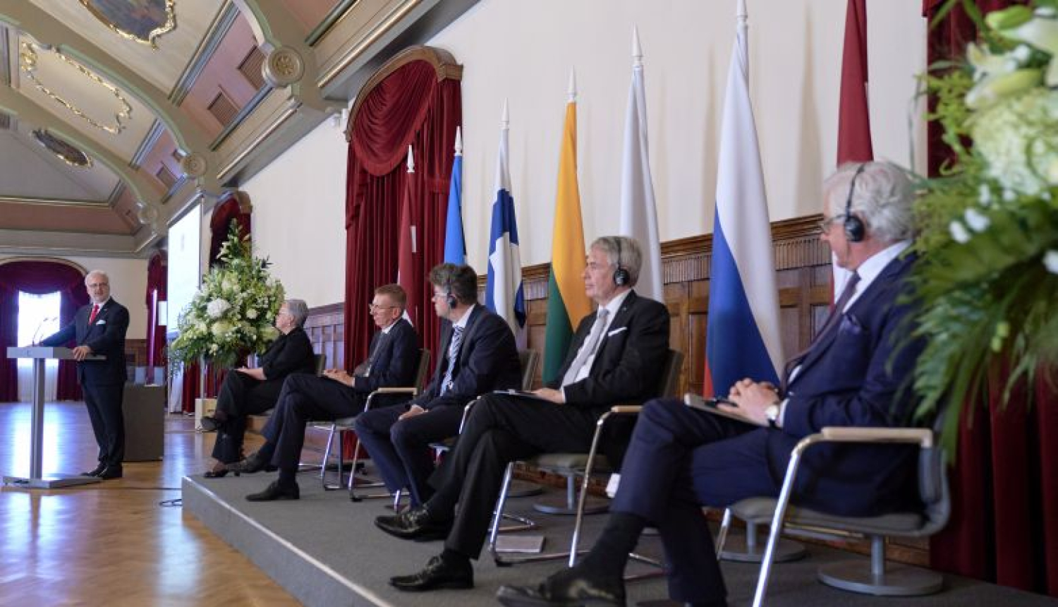 Valsts prezidenta Egila Levita uzruna Latvijas–Krievijas miera līguma parakstīšanas 100. gadadienas pasākumā Rīgas pilī