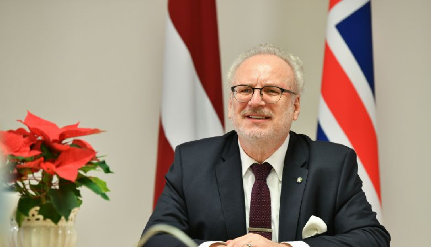 Valsts prezidents tiešsaistes ceremonijā akreditē Islandes Republikas ārkārtējo un pilnvaroto vēstnieku Latvijā