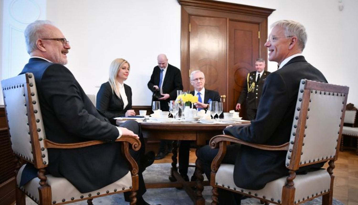 Valsts prezidenta Egila Levita tikšanās ar Ministru prezidentu Krišjāni Kariņu