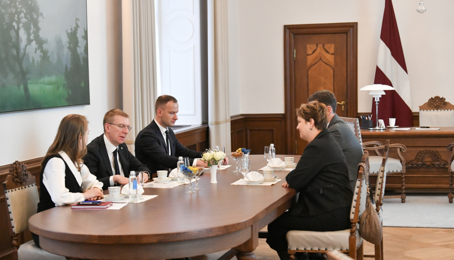 11.01.2024. Valsts prezidenta Edgara Rinkēviča tikšanās ar Ārvalstu investoru padomes Latvijā pārstāvjiem