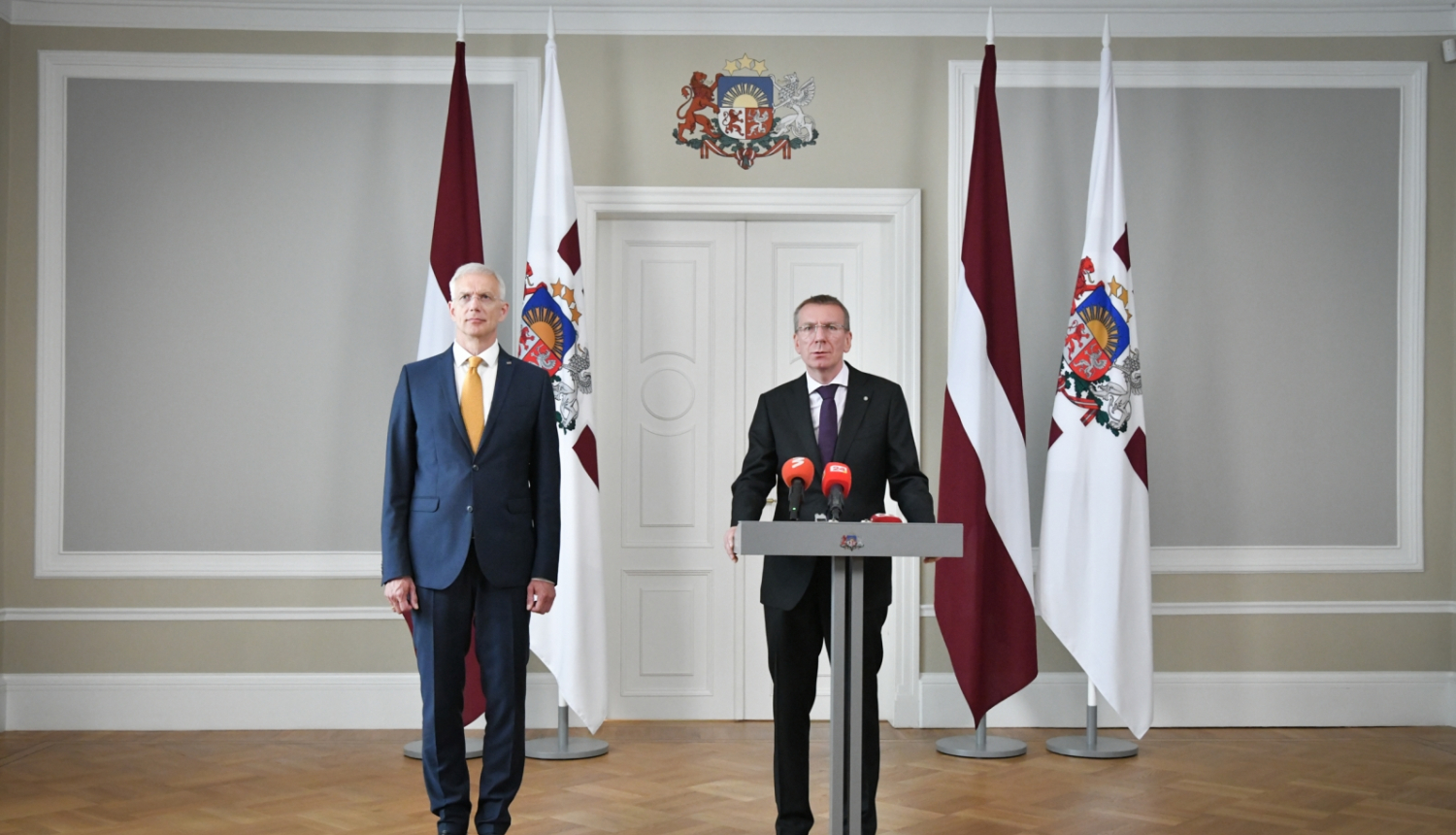 Valsts prezidenta Edgara Rinkēviča tikšanās ar Ministru prezidentu Krišjāni Kariņu