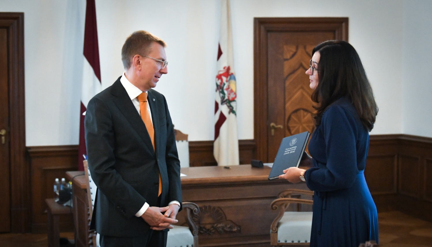 Edgars Rinkēvičs un Iveta Kruka