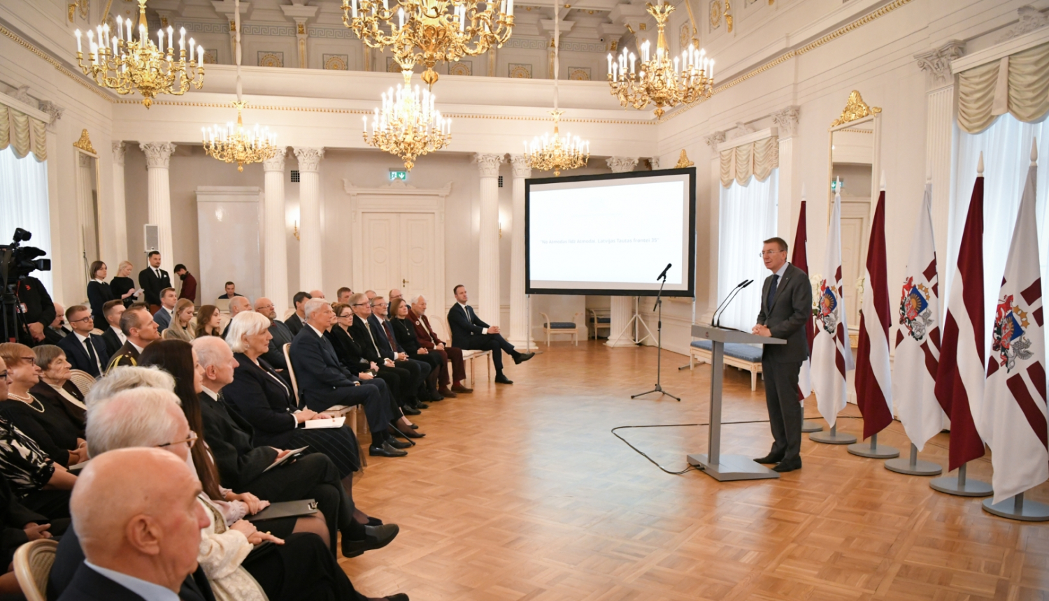 08.10.2023. Valsts prezidenta Edgara Rinkēviča uzruna  Latvijas Tautas frontes 35. gadadienas svinīgajā pasākumā  “No Atmodas līdz Atmodai. Latvijas Tautas frontei 35”