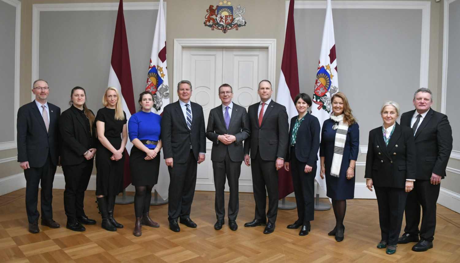 23.02.2024. Valsts prezidenta Edgara Rinkēviča tikšanās ar Pasaules Brīvo latviešu apvienības valdi