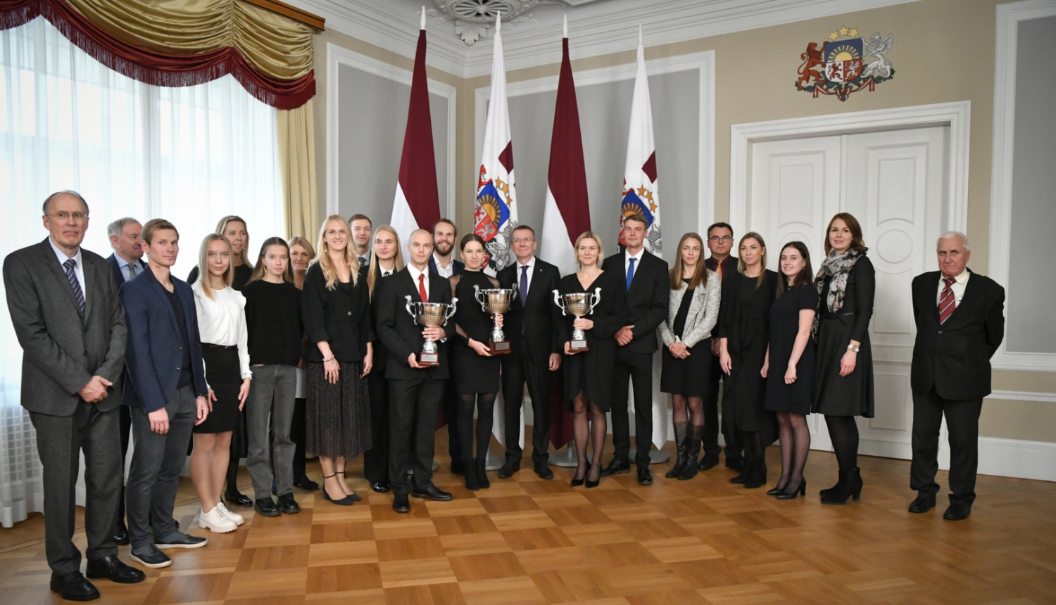 26.10.2023. “Valsts prezidenta balvas vieglatlētikā 2023” laureātu apbalvošana Rīgas pilī.
