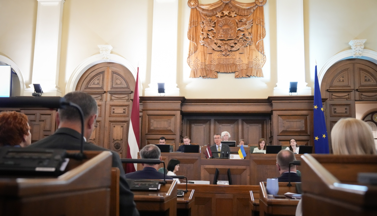 20.06.2024. Valsts prezidenta uzruna Saeimas pavasara sesijas noslēguma sēdē