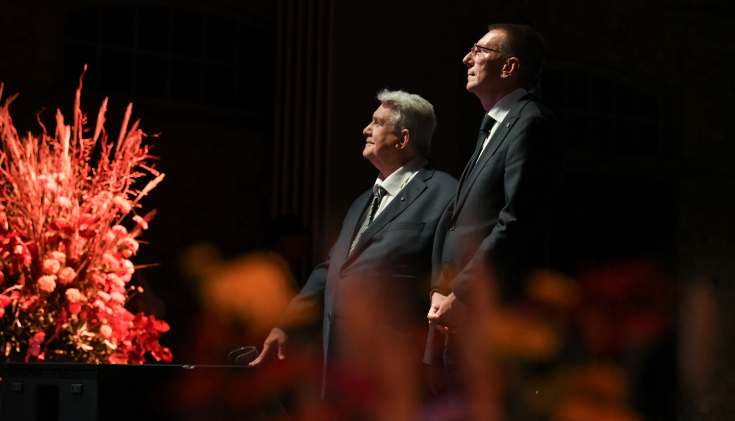 Jānis Bērziņš un Edgars Rinkēvičs