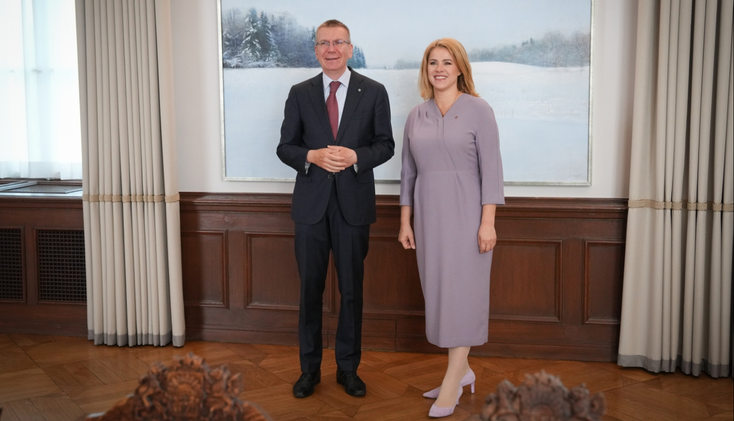 12.06.2024. Valsts prezidenta Edgara Rinkēviča tikšanās ar Ministru prezidenti Eviku Siliņu.