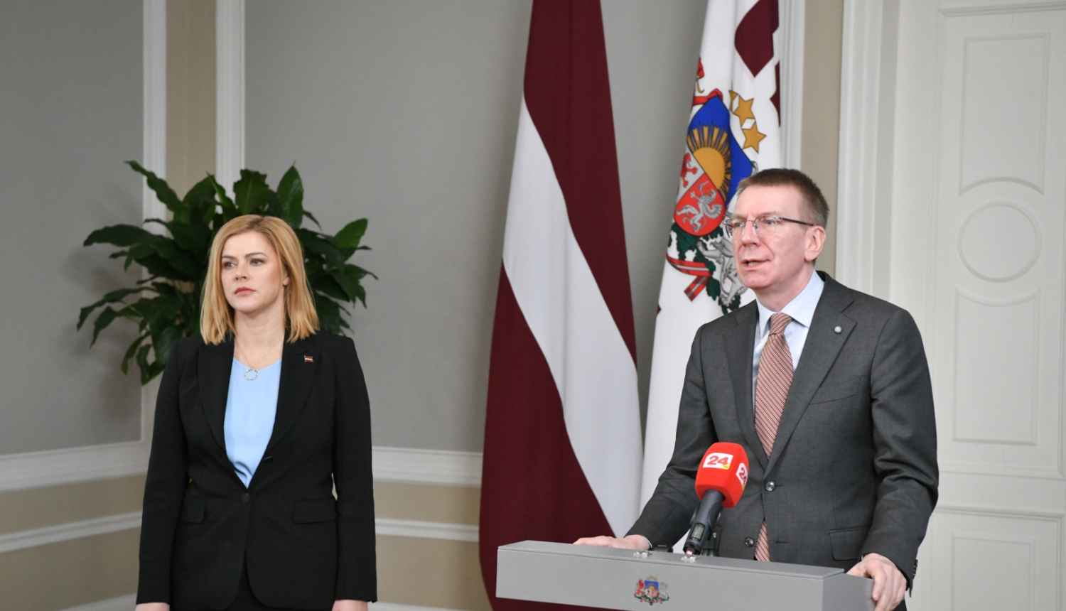 21.02.2024. Valsts prezidenta Edgara Rinkēviča tikšanās ar Ministru prezidenti Eviku Siliņu