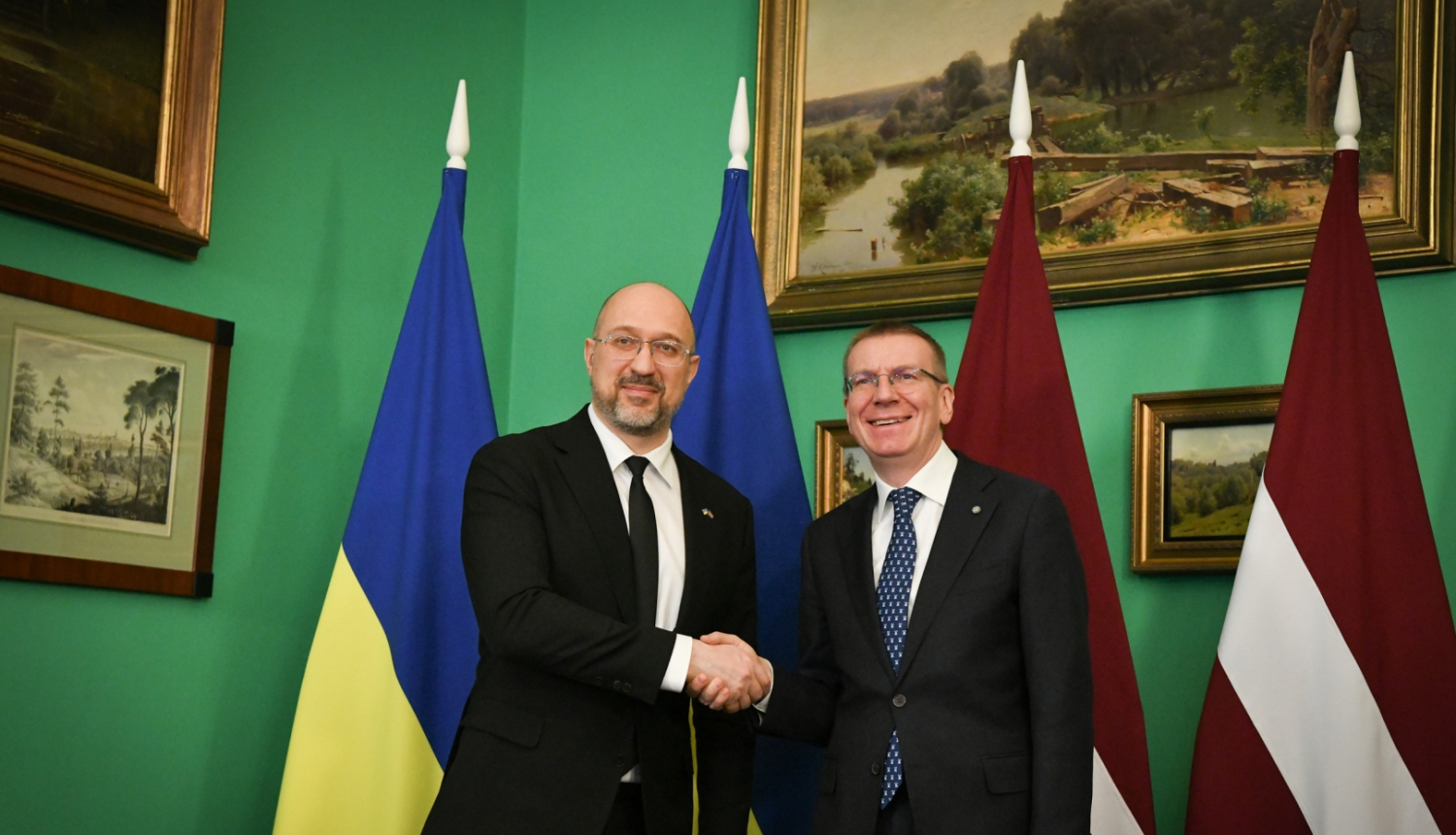 Valsts prezidenta Edgara Rinkēviča tikšanās ar Ukrainas premjerministru Denisu Šmihaļu (Mr Denys Shmyhal)