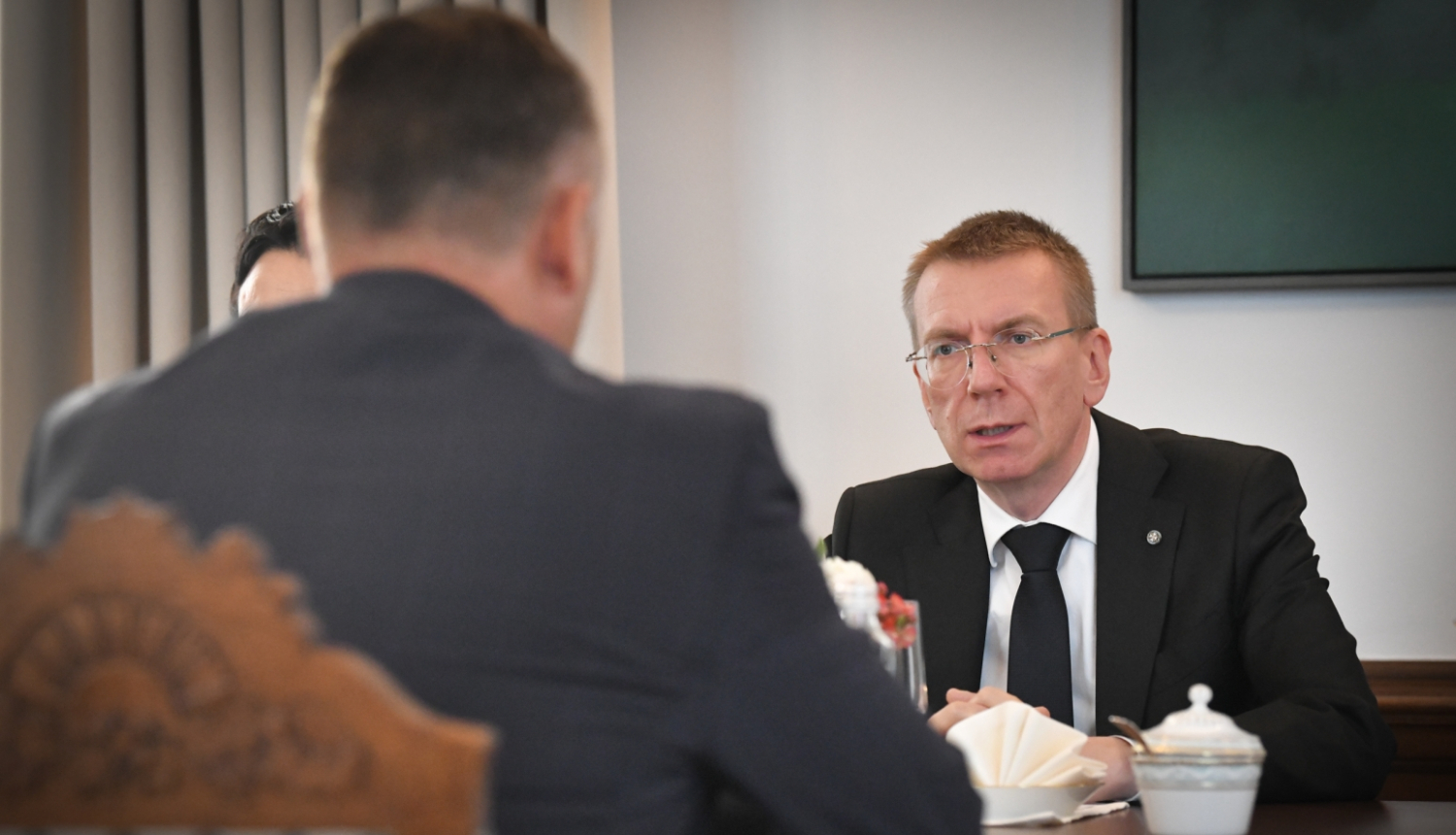 18,07,2023. Valsts prezidents Edgars Rinkēvičs tiekas ar ģenerālprokuroru Juri Stukānu