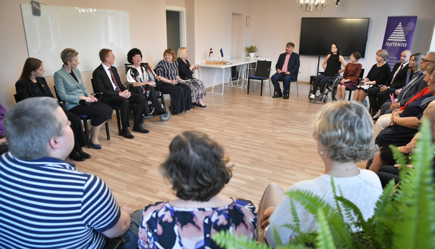 05.09.2023. Valsts prezidenta Edgara Rinkēviča tikšanās ar Latvijas Cilvēku ar īpašām vajadzībām sadarbības organizācijas SUSTENTO pārstāvjiem