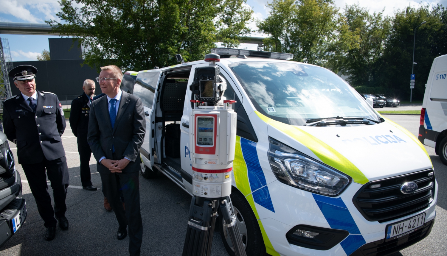 09.08.2023. Valsts prezidents Edgars Rinkēvičs apmeklē Valsts policiju