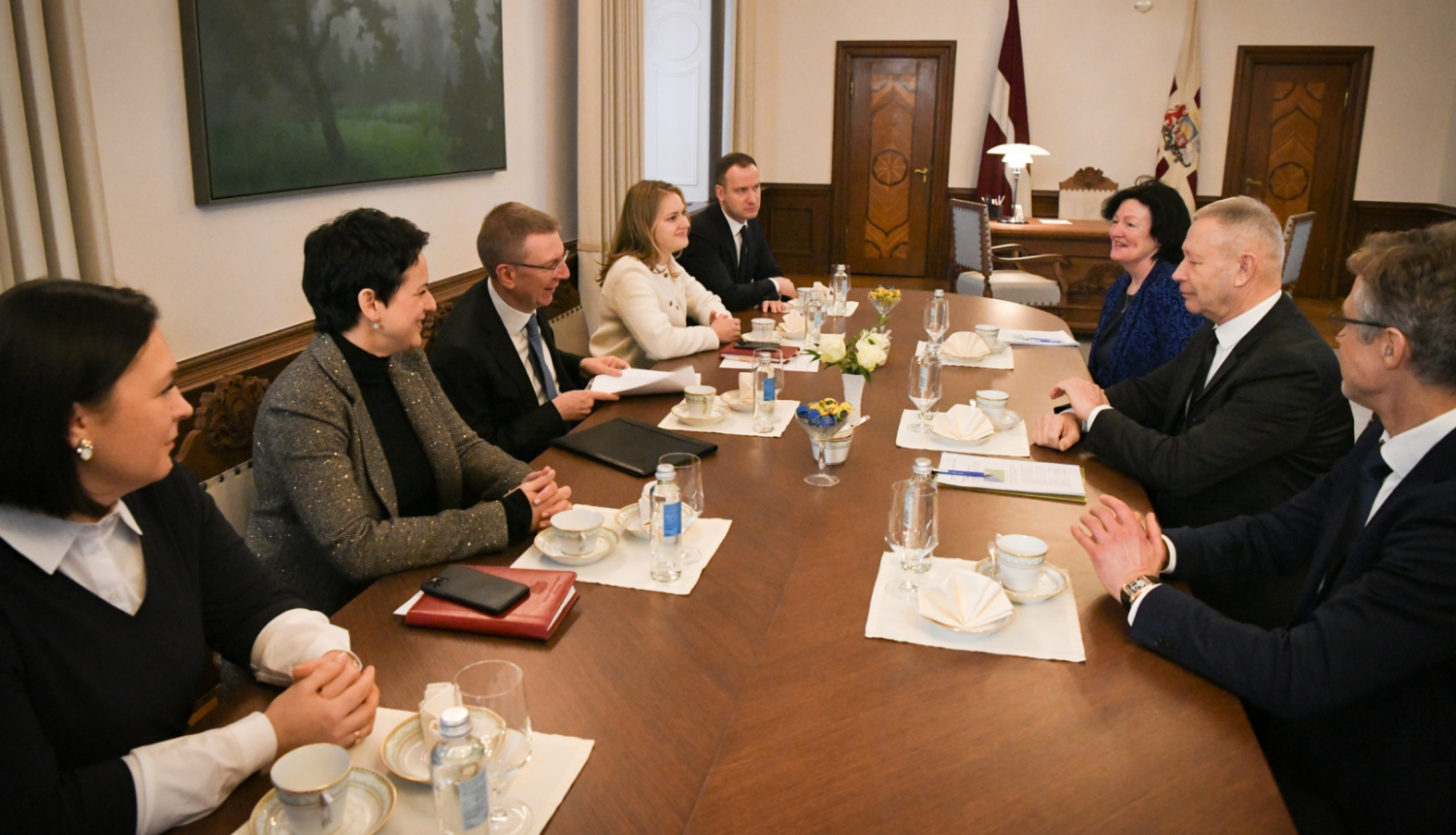 23.01.2024. Valsts prezidenta Edgara Rinkēviča tikšanās ar Veselības aprūpes darba devēju asociācijas pārstāvjiem