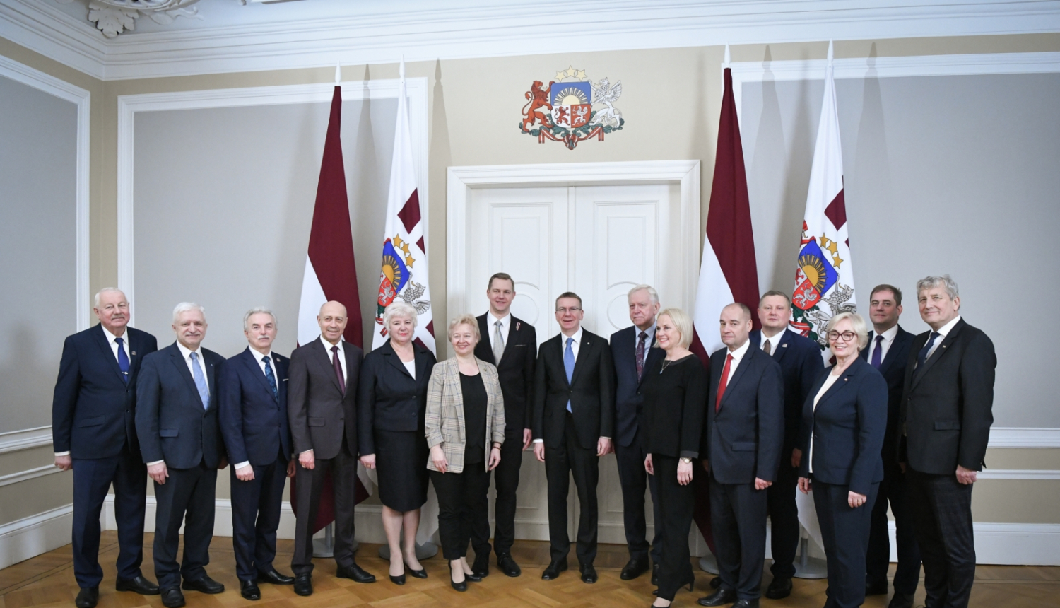 23.01.2024. Valsts prezidenta Edgara Rinkēviča tikšanās ar Saeimas frakcijas “Zaļo un Zemnieku savienība” pārstāvjiem