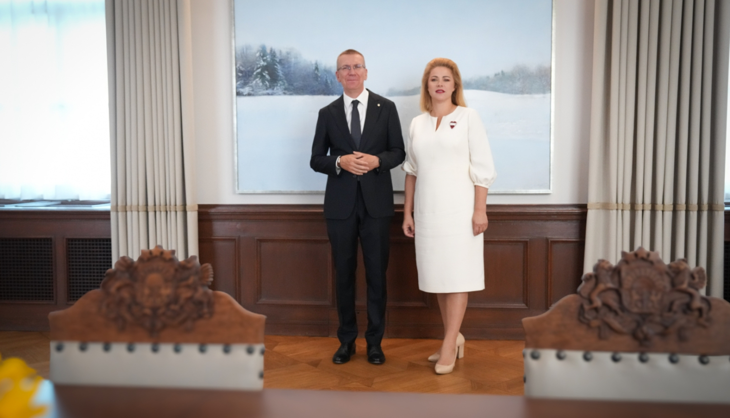 21.08.2024. Valsts prezidenta E. Rinkēviča un Ministru prezidentes E. Siliņas tikšanās