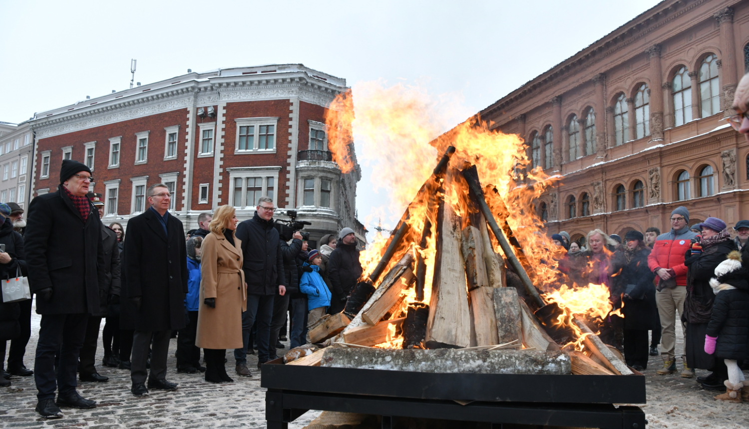 Valsts prezidenta Edgara Rinkēviča dalība 1991. gada barikāžu atceres pasākumā Doma laukumā