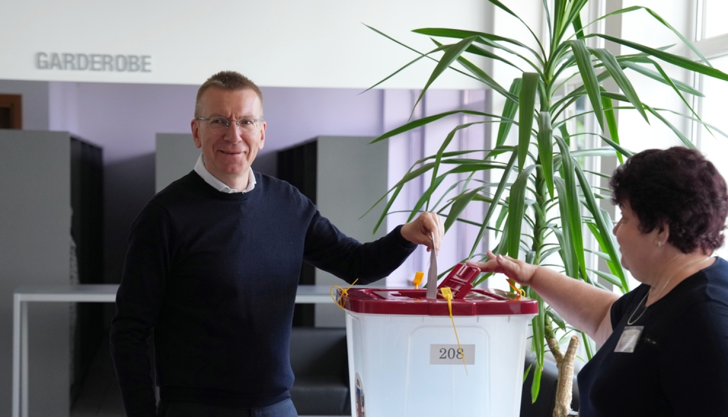 08.06.2024. Valsts prezidenta Edgara Rinkēviča dalība Eiropas Parlamenta vēlēšanās