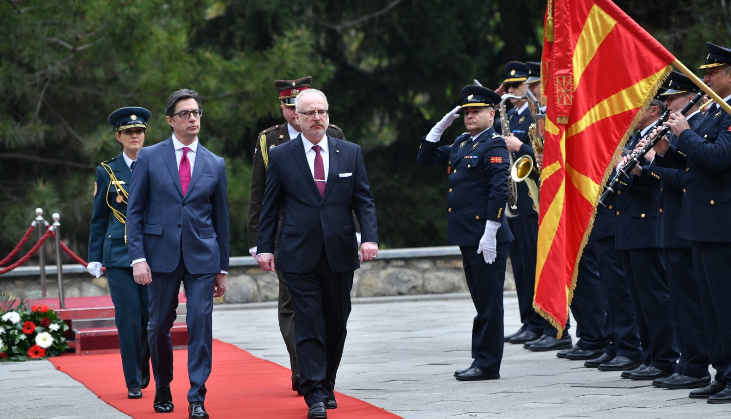 Valsts prezidenta Egila Levita oficiālā vizīte Ziemeļmaķedonijā.