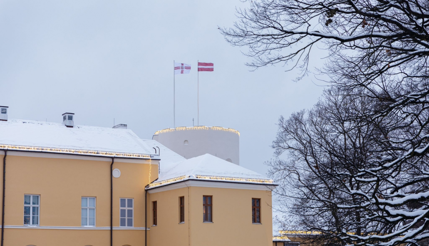 20.12.2023. Rīgas pils ziemā