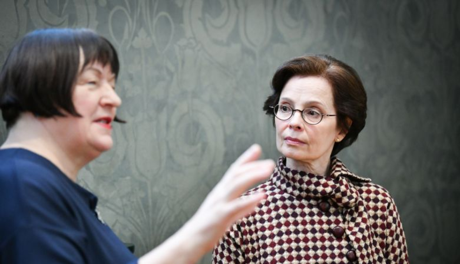 Andra Levite ar LNMM direktori pārrunā ar mākslu saistītas aktualitātes