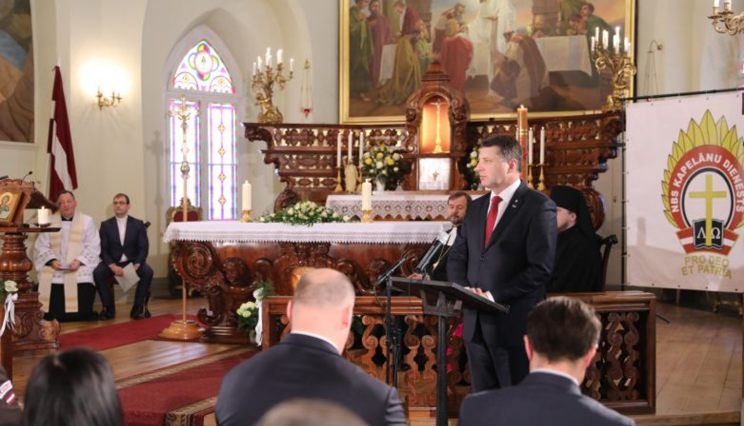 Valsts prezidents sveic Nacionālo Bruņoto spēku Kapelānu dienestu 25. gadadienā