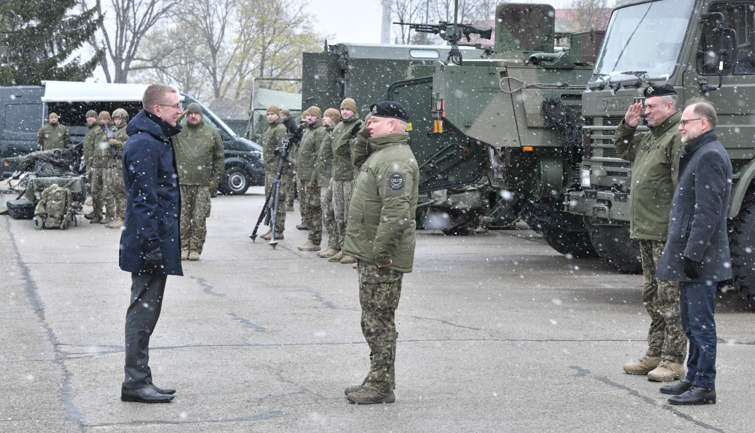 Zemessardzes 3. Latgales brigādes 32. kājnieku bataljona tehnikas un bruņojuma apskate 