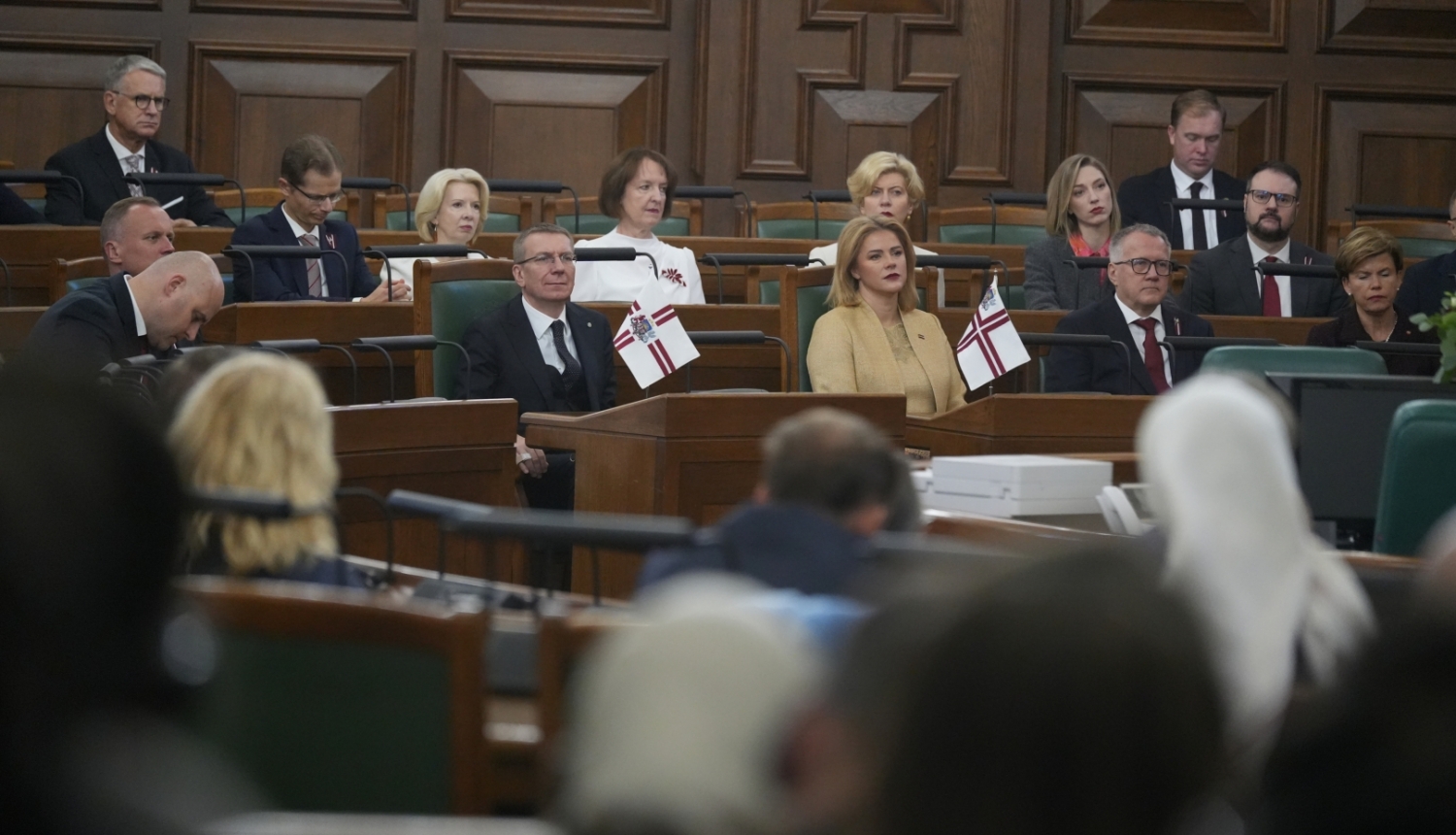 18.11.2024. Valsts prezidenta Edgara Rinkēviča dalība Saeimas svinīgajā sēdē