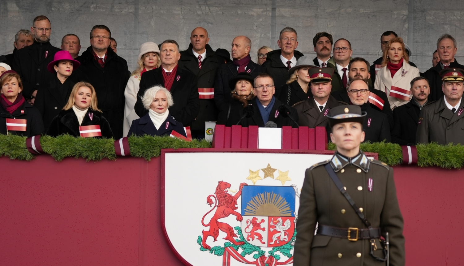 Valsts prezidenta Edgara Rinkēviča uzruna Latvijas un tās sabiedroto bruņoto spēku, Iekšlietu ministrijas pakļautības iestāžu un Jaunsardzes vienību militārajā parādē