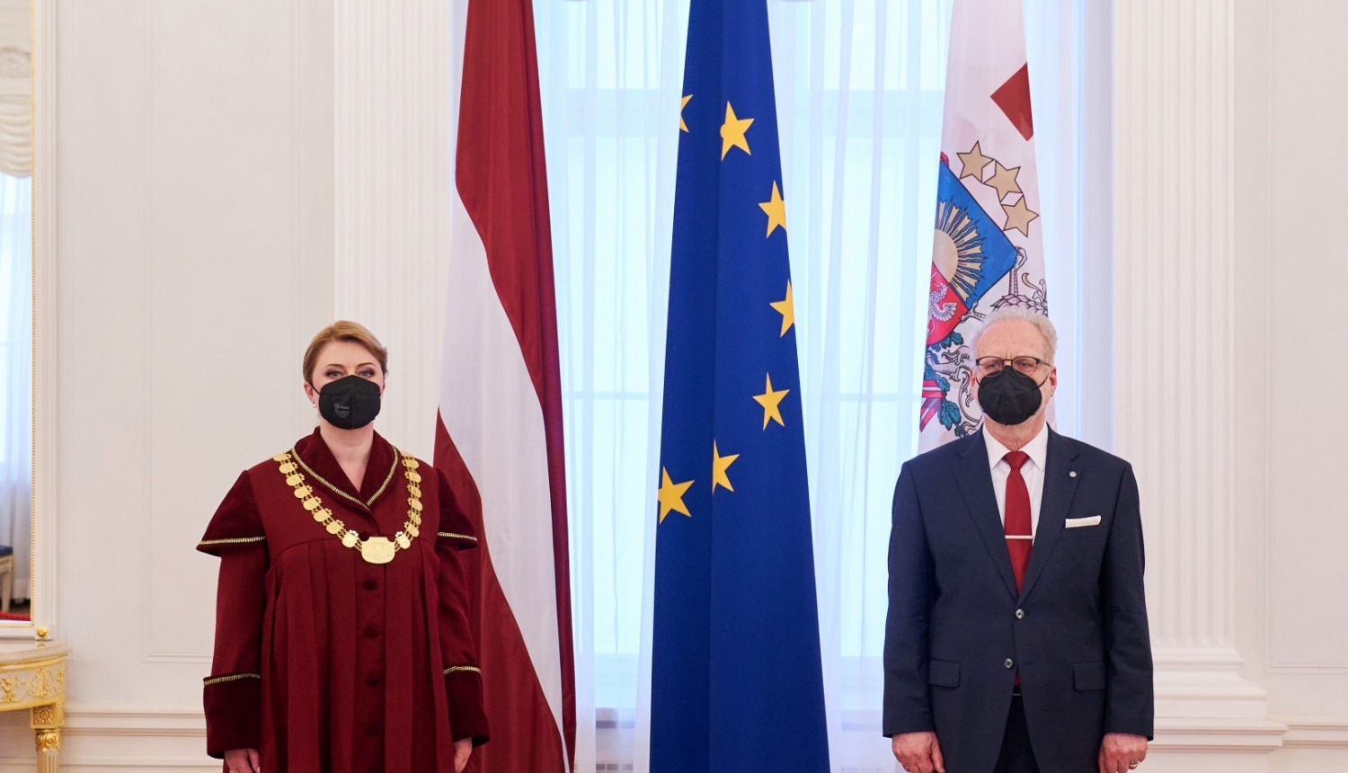 Irēna Kucina un Egils Levits