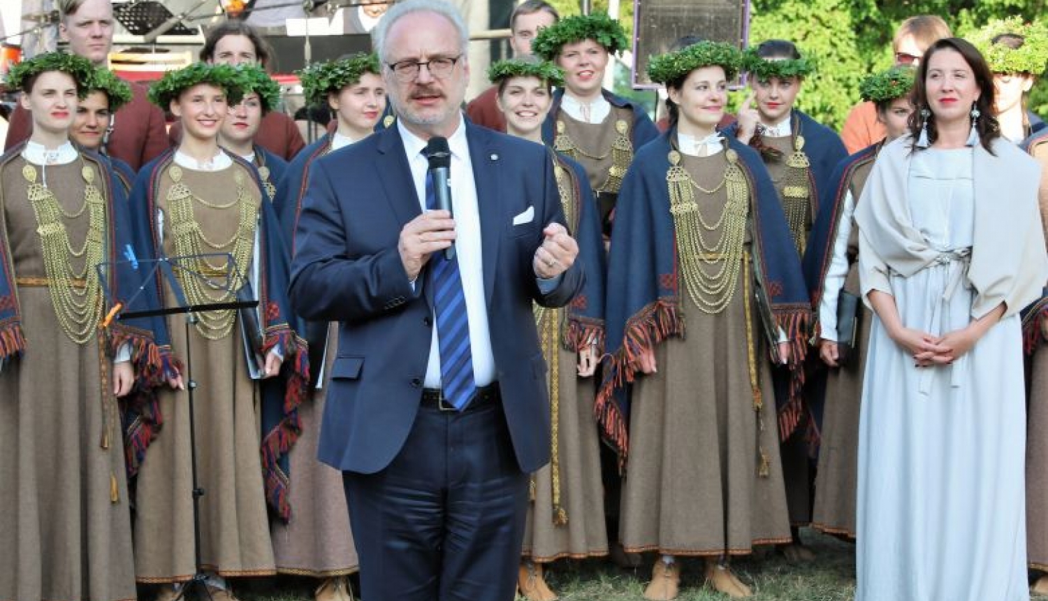 Valsts prezidenta Egila Levita uzruna Lībiešu svētkos Mazirbē 2019. gada 3. augustā