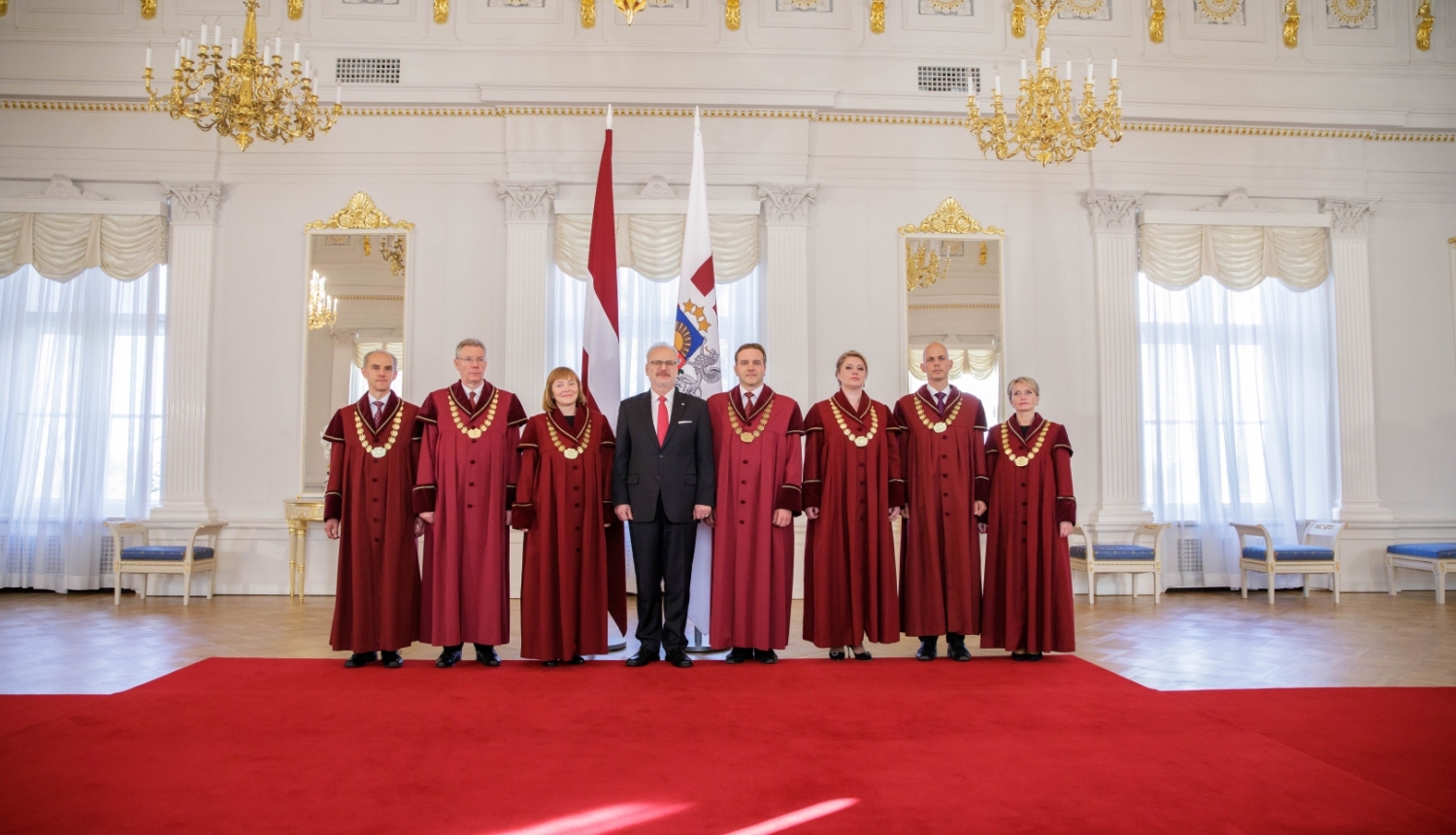 11.10.2022. Valsts prezidents Egils Levits tiekas ar Satversmes tiesas tiesnešiem. Foto autors: Dāvis Doršs, Valsts prezidenta kanceleja.