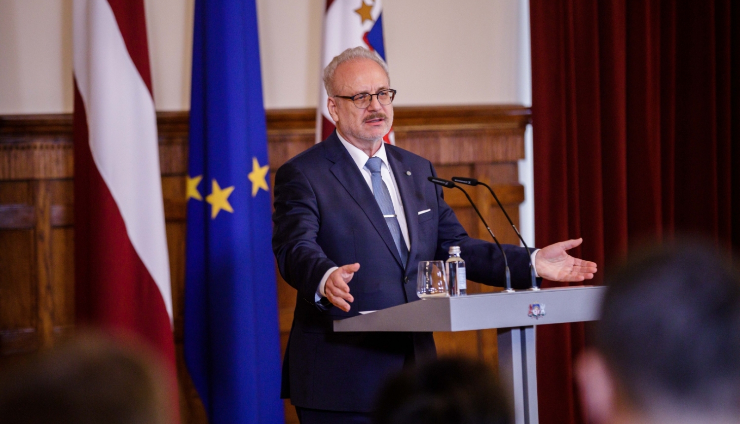 26.10.2022. Valsts prezidents Egils Levits piedalās konferencē “Latvijas valsts stratēģija un sociāli politiskais konsensus”. Foto autors: Dāvis Doršs, Valsts prezidenta kanceleja.