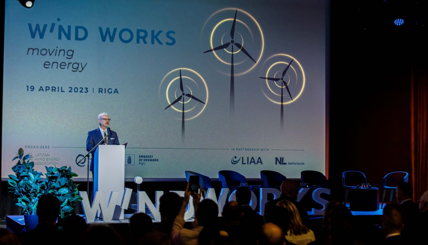 19.04.2023.Valsts prezidents Egils Levits piedalās konferencē “WindWorks. Moving Energy”.