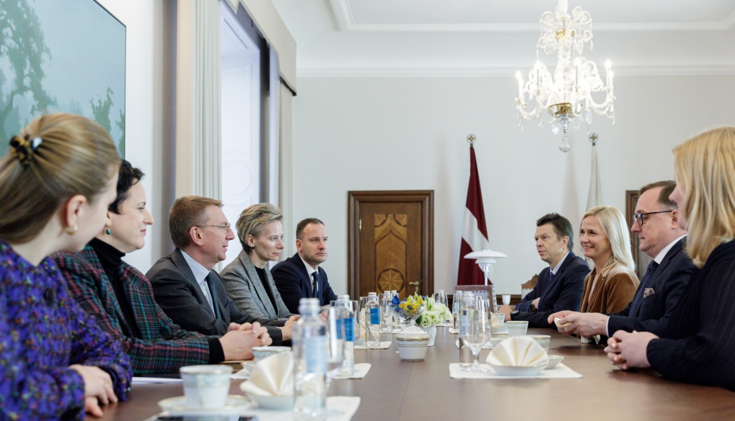 22.11.2023. Valsts prezidenta Edgara Rinkēviča tikšanās ar Latvijas Bankas prezidentu Mārtiņu Kazāku