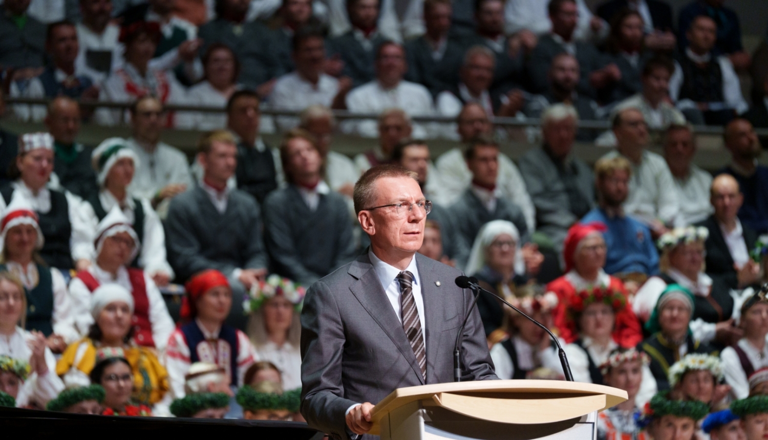 Valsts prezidenta Edgara Rinkēviča uzruna kopkoru koncertā XVI Latviešu Dziesmu un Deju svētkos Kanādā 