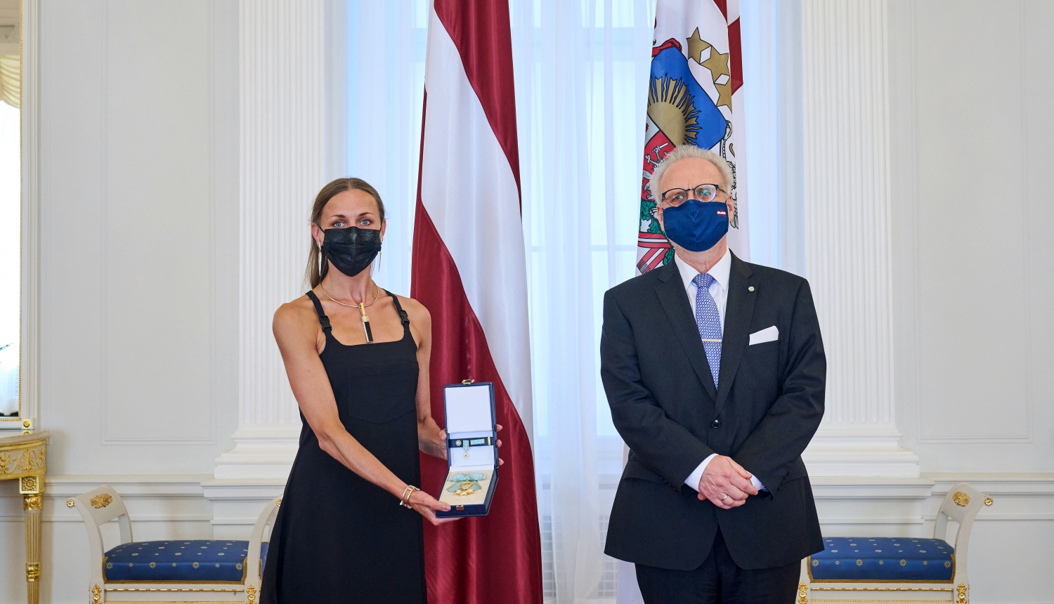 Anna Laudere un Valsts prezidents Egils Levits