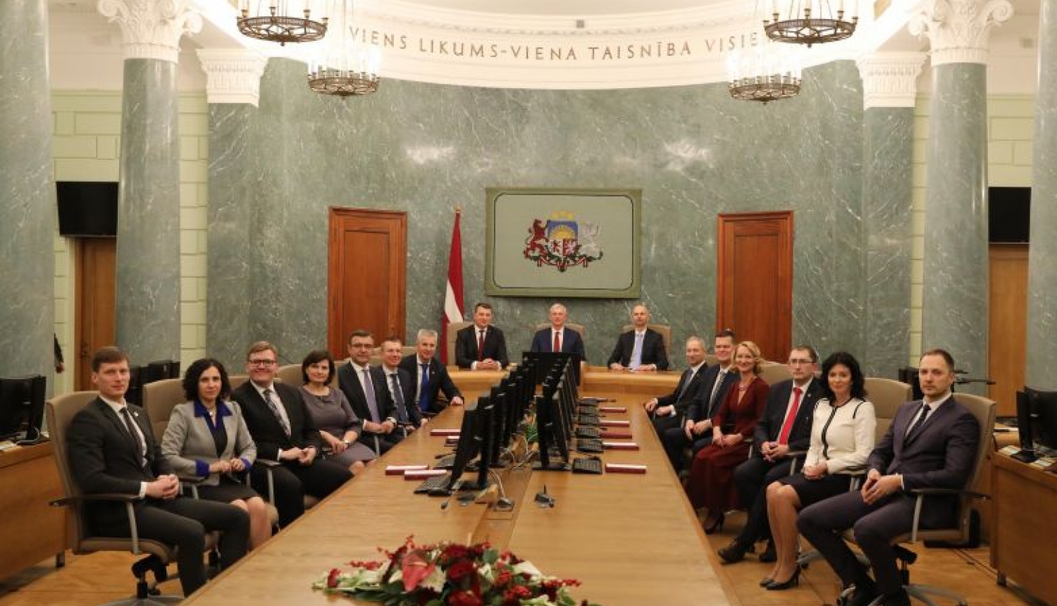 Valsts prezidenta Raimonda Vējoņa uzruna jaunā Ministru kabineta svinīgajā sēdē