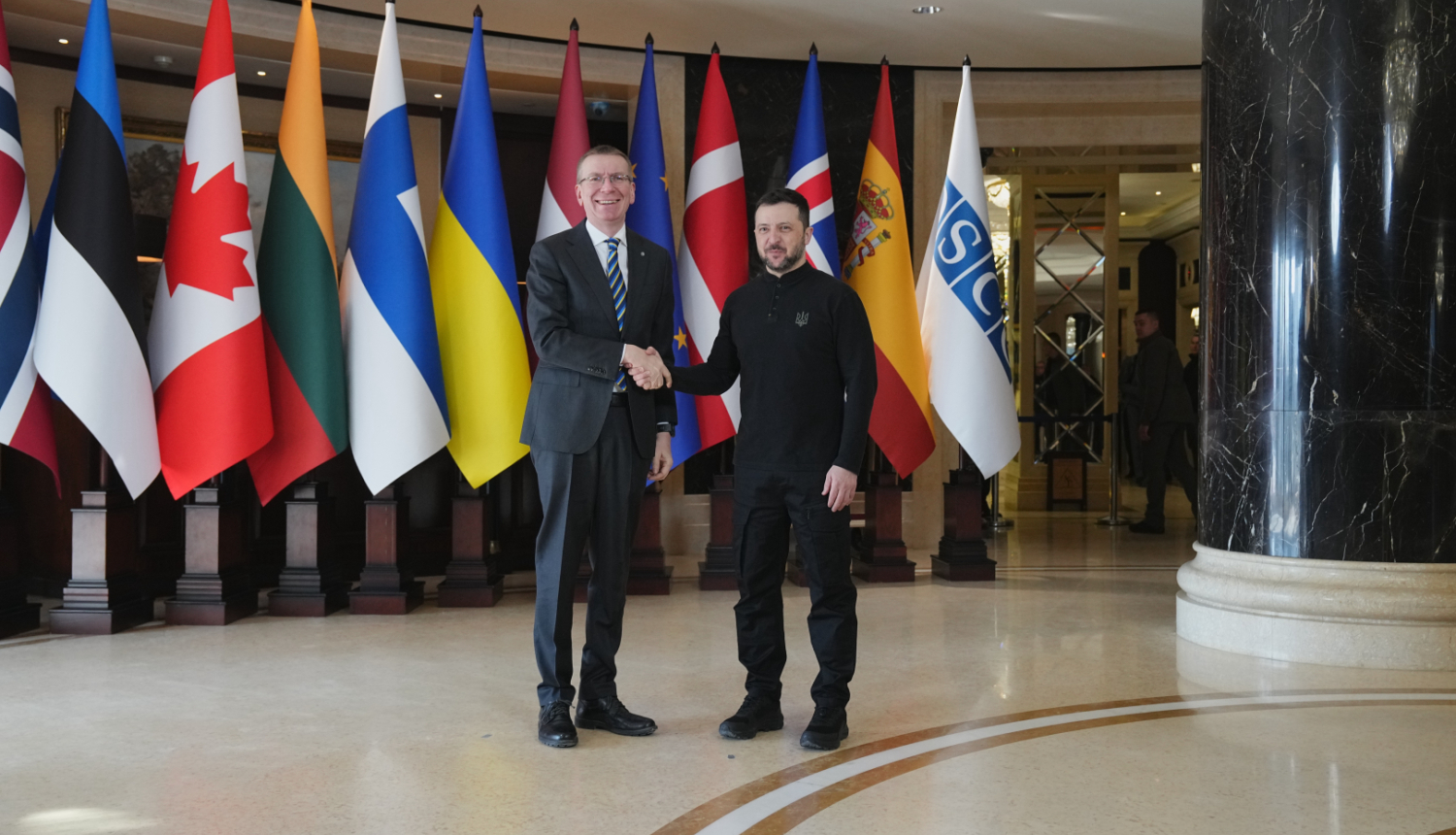 Valsts prezidents Edgars Rinkēvičs darba vizītē Ukrainā