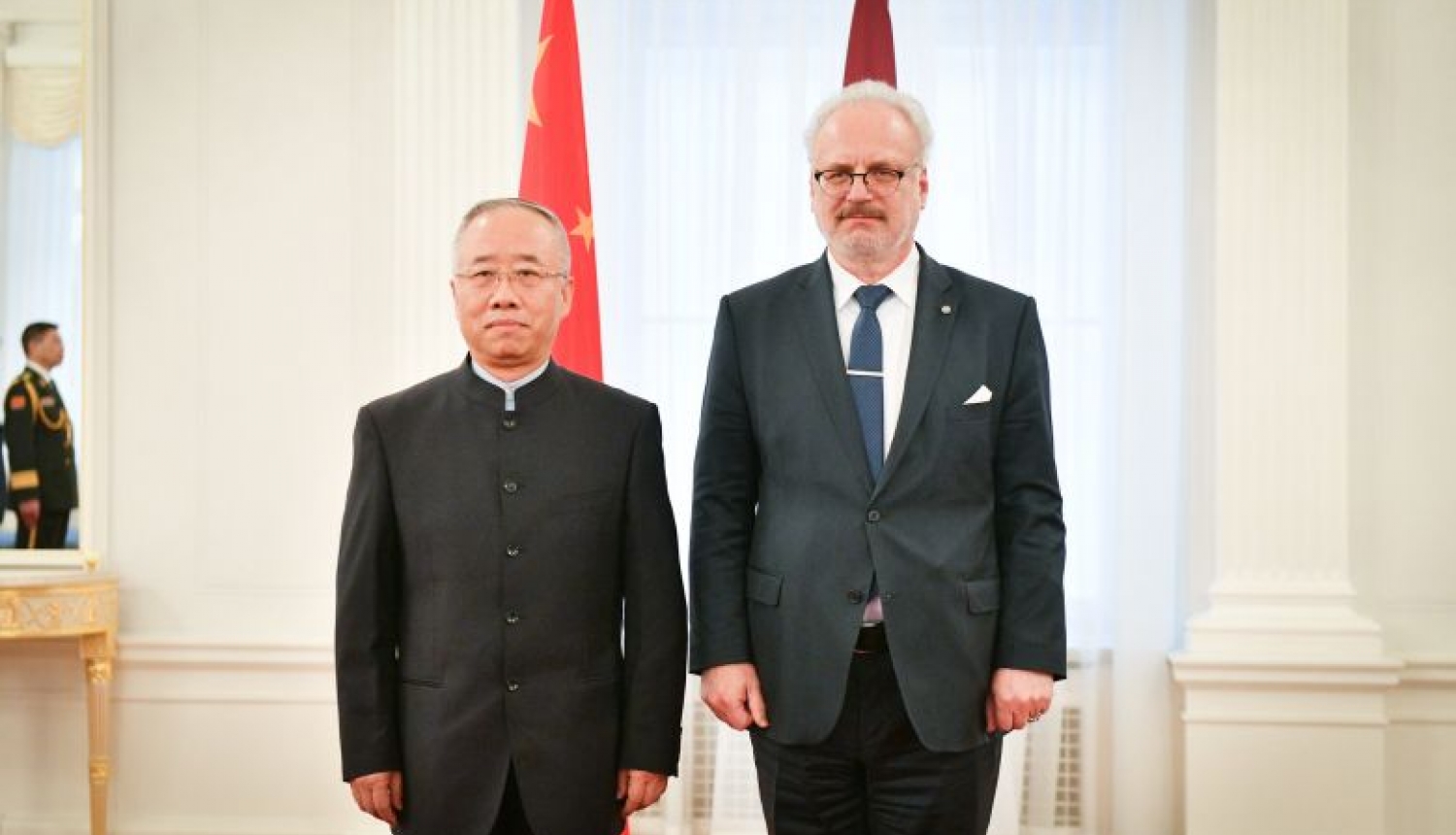 Valsts prezidents akreditē Ķīnas Tautas Republikas ārkārtējo un pilnvaroto vēstnieku Latvijā