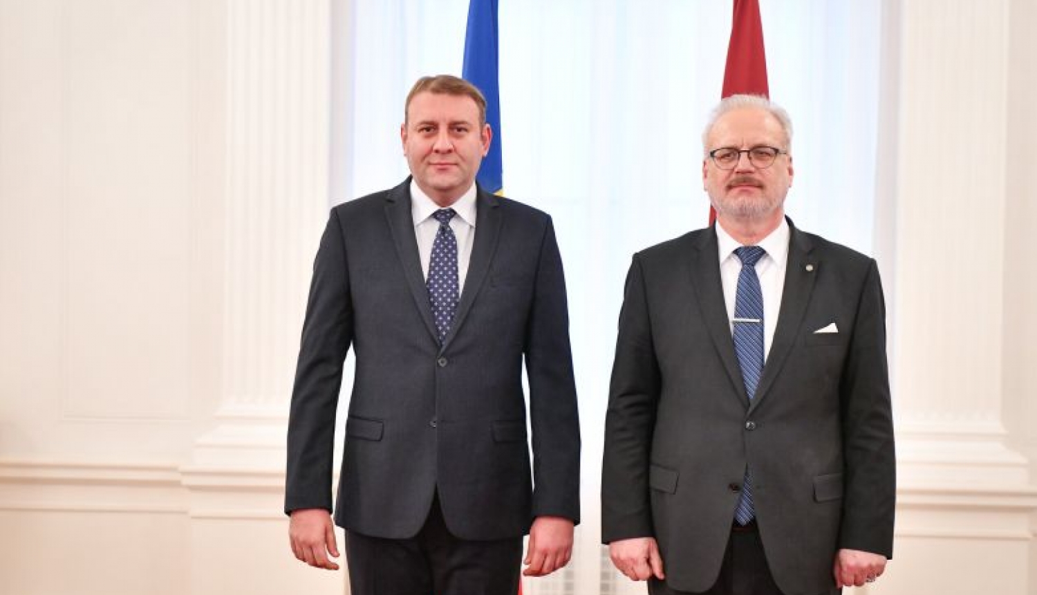 Valsts prezidents akreditē Rumānijas ārkārtējo un pilnvaroto vēstnieku Latvijā