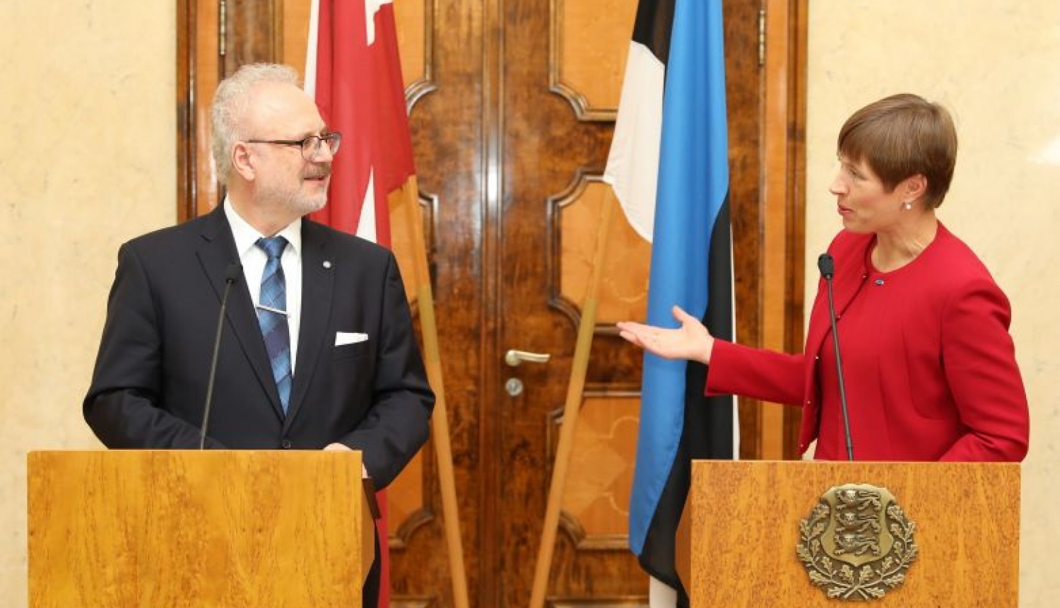 Valsts prezidents lūdz Igaunijas prezidenti nodot sirsnīgu pateicību igauņu dziedātājiem par J. Cimzes un latviešu tautasdziesmas cildināšanu Dziesmu svētkos