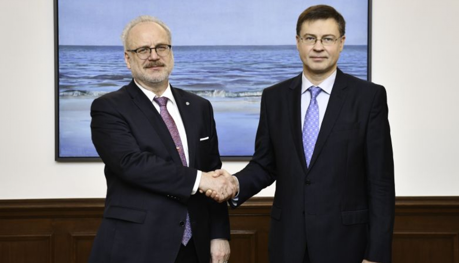 Valsts prezidenta Egila Levita tikšanās ar Eiropas Komisijas izpildviceprezidentu Valdi Dombrovski Valsts prezidenta Egila Levita tikšanās ar Eiropas Komisijas izpildviceprezidentu Valdi Dombrovski