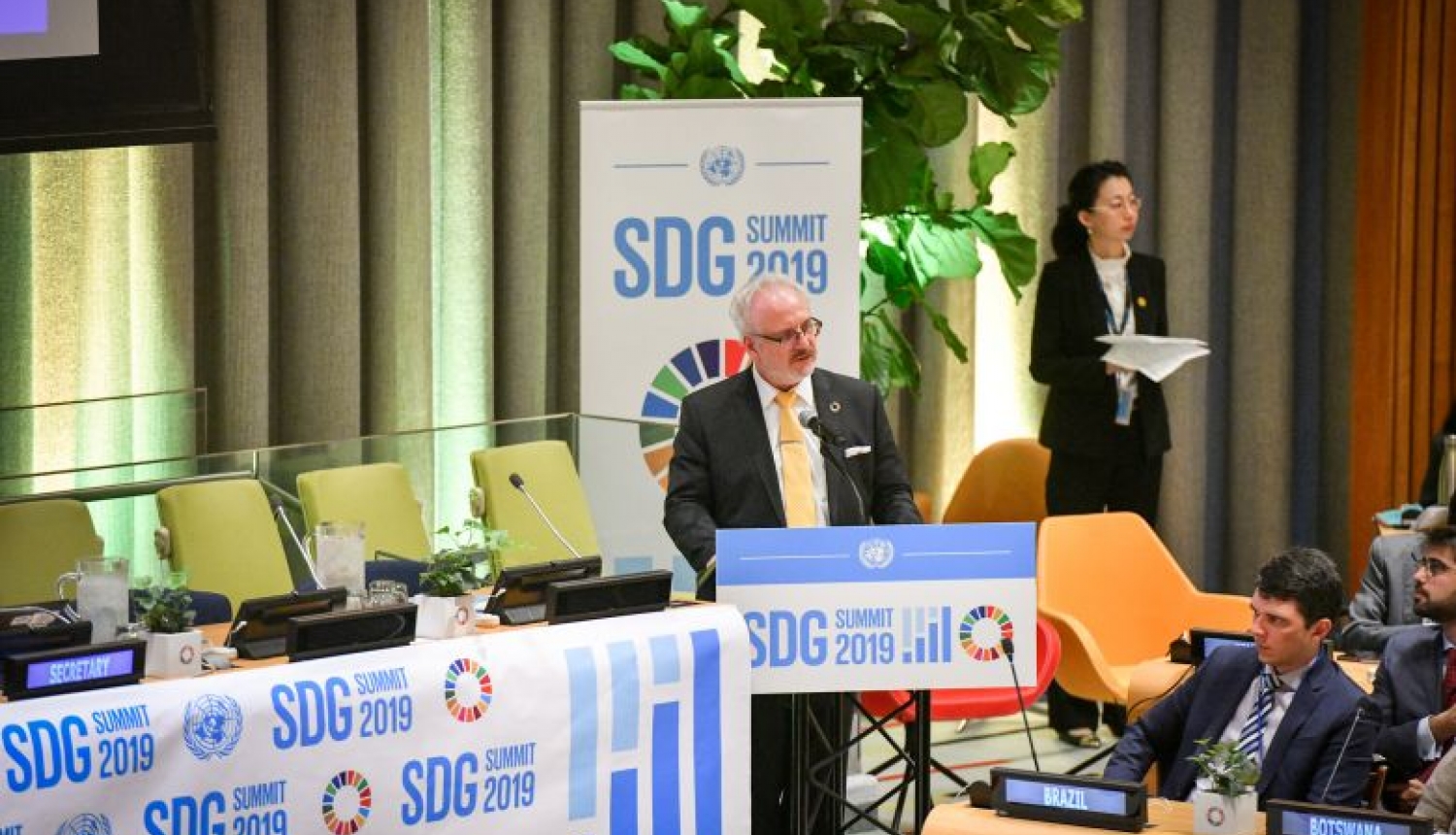 Valsts prezidenta Egila Levita uzruna ANO Ilgtspējīgas attīstības mērķu 6. paneļdiskusijā “Redzējums 2020–2030”