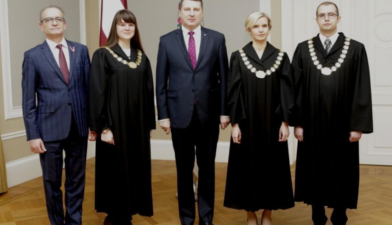 Valsts prezidents pieņem tiesnešu zvērestus