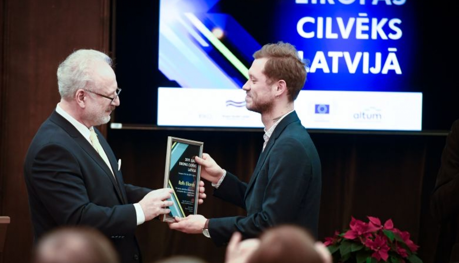 Valsts prezidenta Egila Levita runa “Gada Eiropas cilvēks Latvijā” apbalvošanas pasākumā