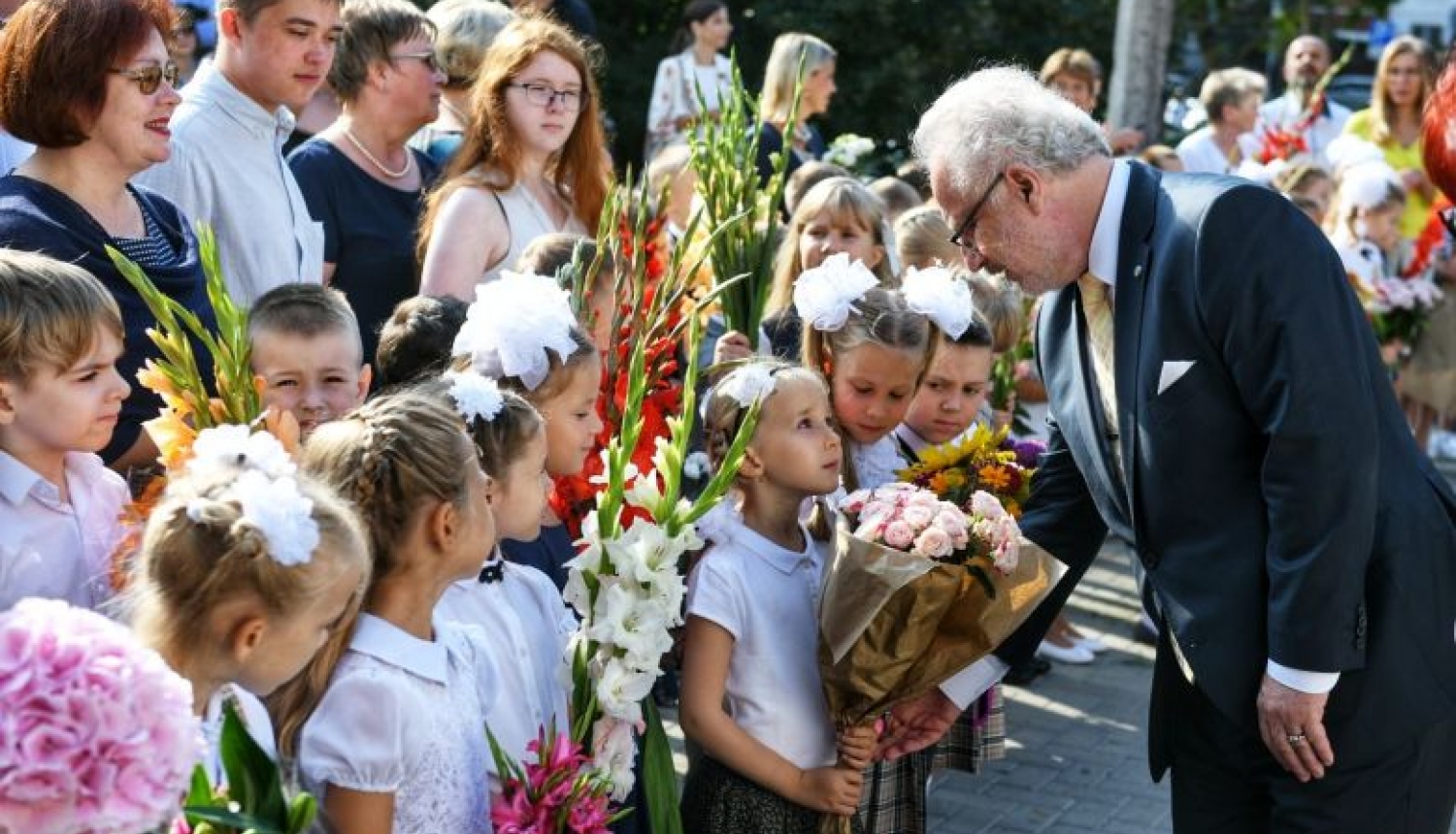 Valsts prezidenta Egila Levita uzruna Zinību dienā Rīgas 88. vidusskolā