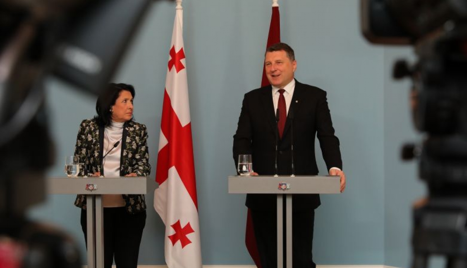 Valsts prezidenta Raimonda Vējoņa preses paziņojums pēc tikšanās ar Gruzijas prezidenti Salomi Zurabišvili